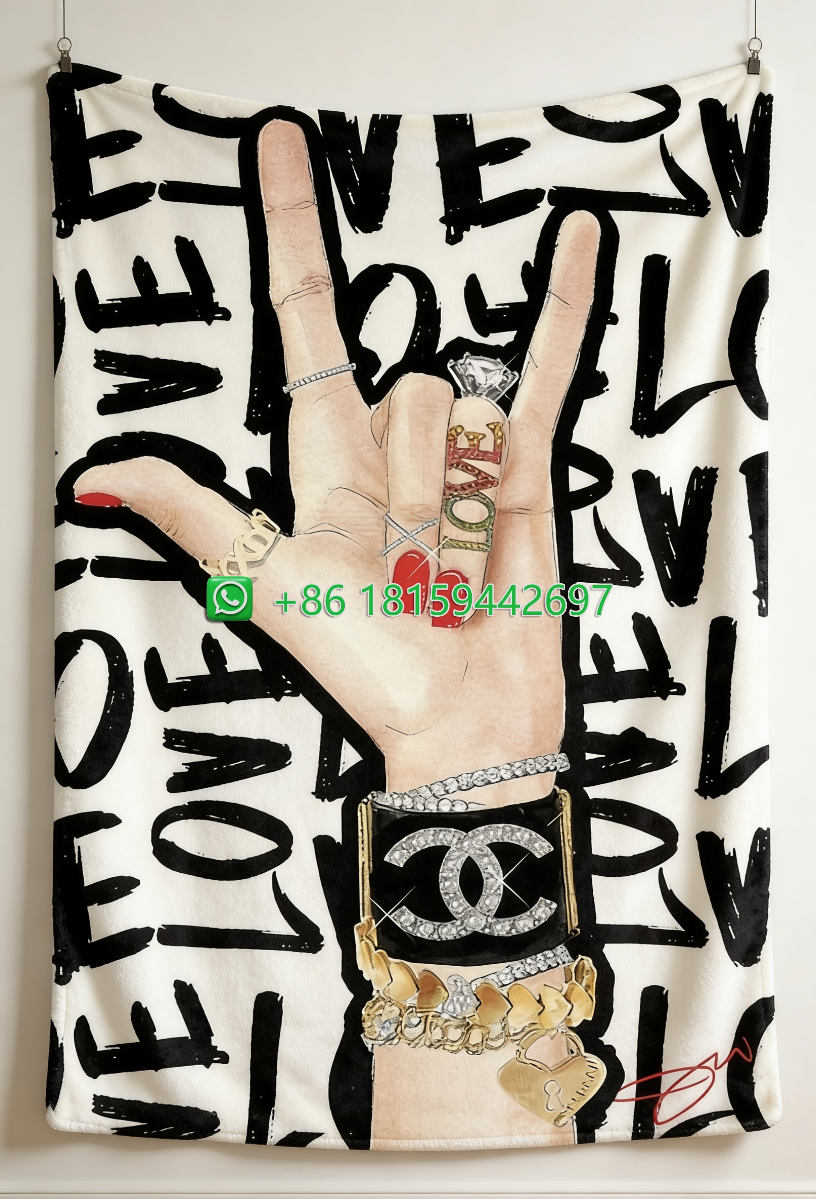 Chanel Throw Blankets